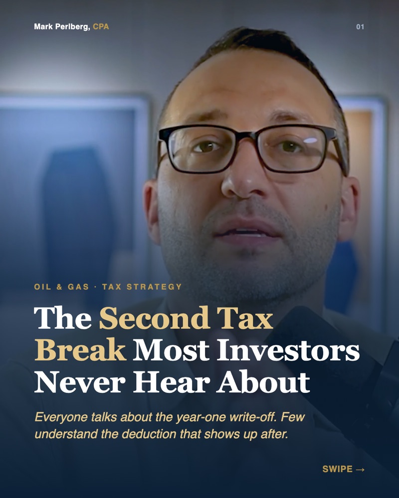Mark Perlberg CPA carousel: The Second Tax Break Most Investors Never Hear About